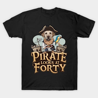 Labrador Retriever looks at forty T-Shirt